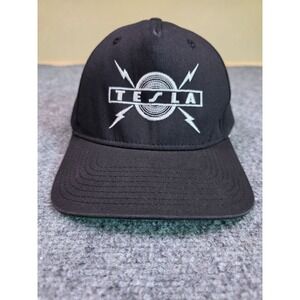 Tesla Band Snapback Hat Mens OSFA Black Tour 2022 Cobra Caps Lightning Bolt